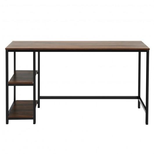 47''/55'' Computer Desk Office Study Table Workstation Home with Adjustable Shelf Black