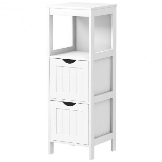 Freestanding Steel Frame Storage Tower with 3 Drawers Shelf
